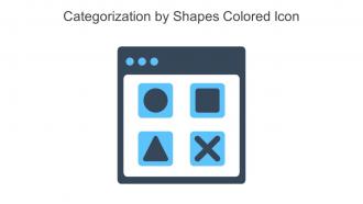 Categorization By Shapes Colored Icon In Powerpoint Pptx Png And Editable Eps Format