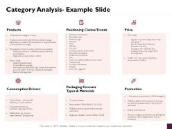 Category analysis example slide products ppt powerpoint presentation show slide download