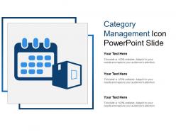 Category management icon powerpoint slide