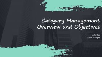 Category Management Overview And Objectives PPT Summary ACP