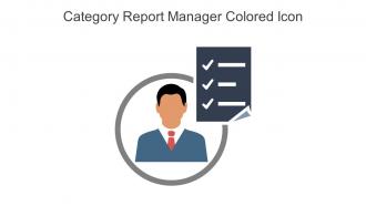 Category Report Manager Colored Icon In Powerpoint Pptx Png And Editable Eps Format