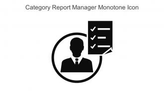 Category Report Manager Monotone Icon In Powerpoint Pptx Png And Editable Eps Format