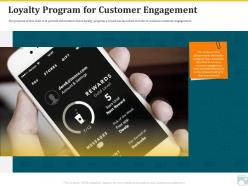 Category share loyalty program for customer engagement ppt topics