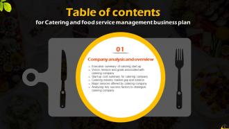 Catering And Food Service Management Business Plan Powerpoint Presentation Slides Adaptable Interactive