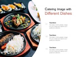 Catering image with different dishes
