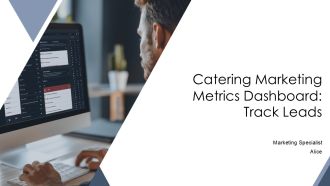 Catering Marketing Metrics Dashboard Track Leads PPT Information AT