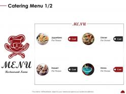 Catering menu per ppt powerpoint presentation gallery slide portrait