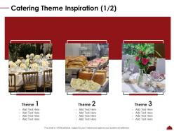 Catering theme inspiration l2050 ppt powerpoint presentation styles layout ideas