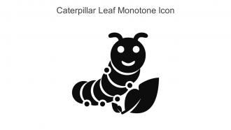 Caterpillar Leaf Monotone Icon In Powerpoint Pptx Png And Editable Eps Format