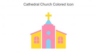 Cathedral Church Colored Icon In Powerpoint Pptx Png And Editable Eps Format