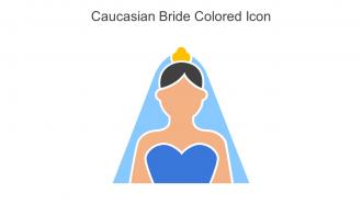 Caucasian Bride Colored Icon In Powerpoint Pptx Png And Editable Eps Format