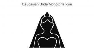 Caucasian Bride Monotone Icon In Powerpoint Pptx Png And Editable Eps Format