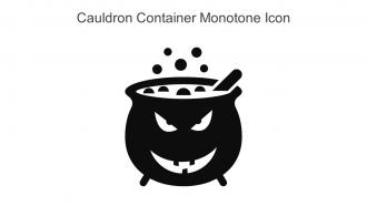 Cauldron Container Monotone Icon In Powerpoint Pptx Png And Editable Eps Format
