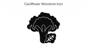 Cauliflower Monotone Icon In Powerpoint Pptx Png And Editable Eps Format