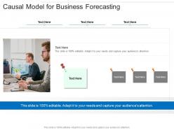 Causal model for business forecasting infographic template