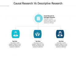 Causal research vs descriptive research ppt powerpoint presentation summary infographic template cpb