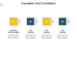 Causation and correlation ppt powerpoint presentation file graphics template cpb