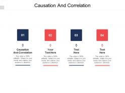 Causation and correlation ppt powerpoint presentation layouts visual aids cpb