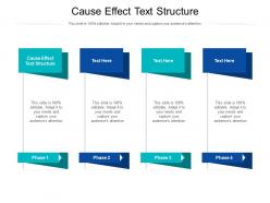 Cause effect text structure ppt powerpoint presentation professional clipart cpb