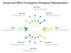 Causes and effect convergence divergence representation