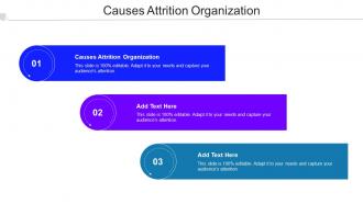 Causes Attrition Organization Ppt Powerpoint Presentation Infographic Template Cpb