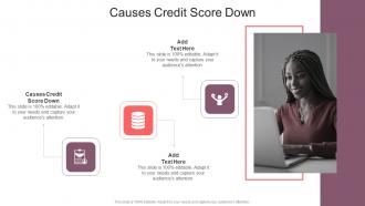 Causes Credit Score Down In Powerpoint And Google Slides Cpb