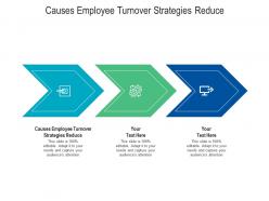 Causes employee turnover strategies reduce ppt powerpoint presentation outline slideshow cpb