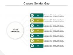 Causes gender gap ppt powerpoint presentation outline format ideas cpb