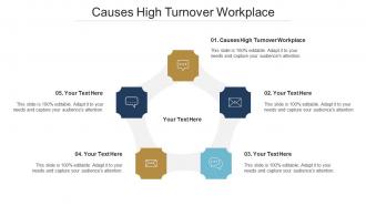 Causes High Turnover Workplace Ppt Powerpoint Presentation Portfolio Topics Cpb