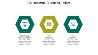 Causes mall business failure ppt powerpoint presentation slides example topics cpb