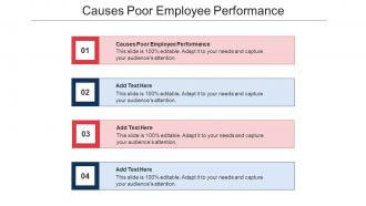 Causes Poor Employee Performance In Powerpoint And Google Slides Cpb