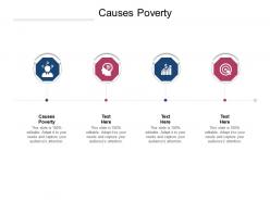 Causes poverty ppt powerpoint presentation outline skills cpb