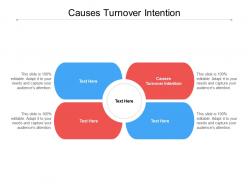 Causes turnover intention ppt powerpoint presentation layouts aids cpb