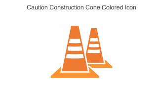 Caution Construction Cone Colored Icon In Powerpoint Pptx Png And Editable Eps Format