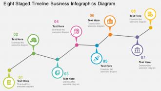 Cb eight staged timeline business infographics diagram flat powerpoint design