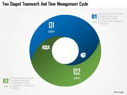 Cb Two Staged Teamwork And Time Management Cycle Powerpoint Template