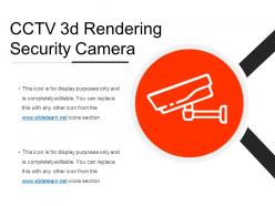 Cctv 3d rendering security camera
