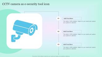 Cctv Camera As E Security Tool Icon