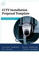 Cctv installation proposal example document report doc pdf ppt