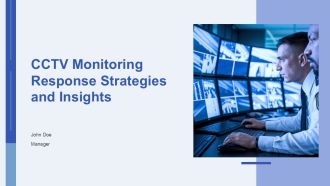 CCTV Monitoring Response Strategies And Insights PPT Presentation AT
