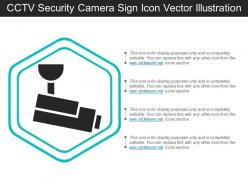 Cctv Security Camera Sign Icon Vector Illustration