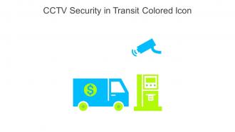 CCTV Security In Transit Colored Icon In Powerpoint Pptx Png And Editable Eps Format
