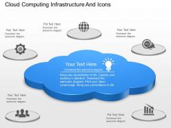Cd cloud computing infrastructure and icons powerpoint template