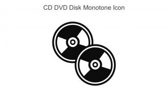 CD DVD Disk Monotone Icon In Powerpoint Pptx Png And Editable Eps Format