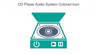 CD Player Audio System Colored Icon In Powerpoint Pptx Png And Editable Eps Format