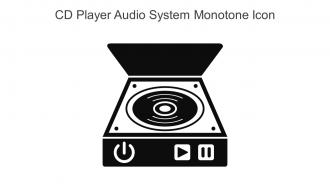 CD Player Audio System Monotone Icon In Powerpoint Pptx Png And Editable Eps Format