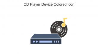 CD Player Device Colored Icon In Powerpoint Pptx Png And Editable Eps Format