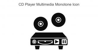 CD Player Multimedia Monotone Icon In Powerpoint Pptx Png And Editable Eps Format