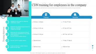 CDN Training For Employees In The Company Ppt Powerpoint Presentation Pictures