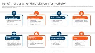 CDP Adoption Process Benefits Of Customer Data Platform For Marketers MKT SS V